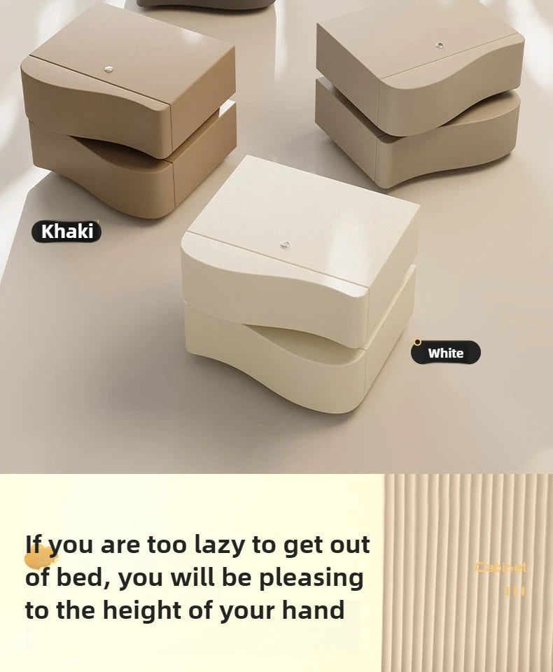 Smart bedside table Creative storage cabinet Bread cabinet Modern simple household bedroom Bedside cabinet Cabinet with lamp