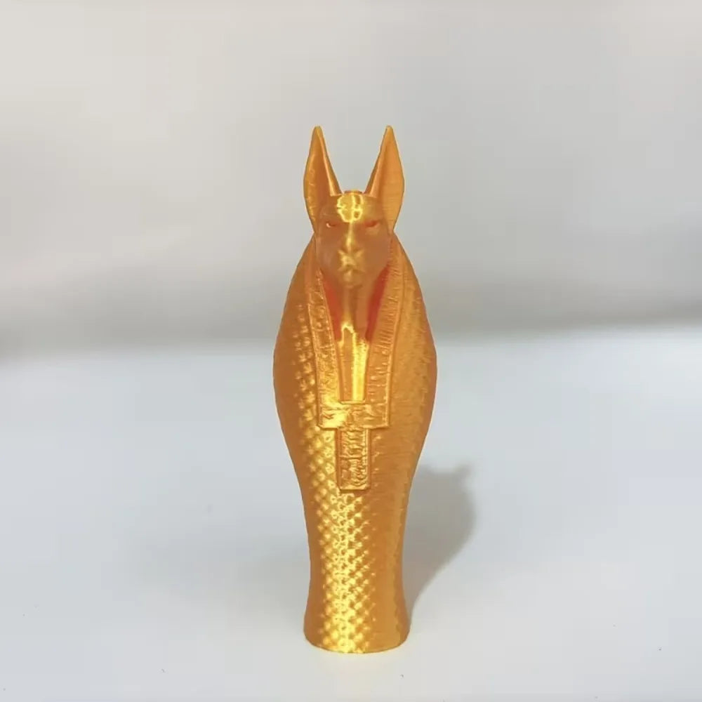 Egyptian God Anubis Statue, 3D Printed Ancient Egyptian Mysterious Guardian God Sculpture, Pet Enthusiast Dog Decoration Statue