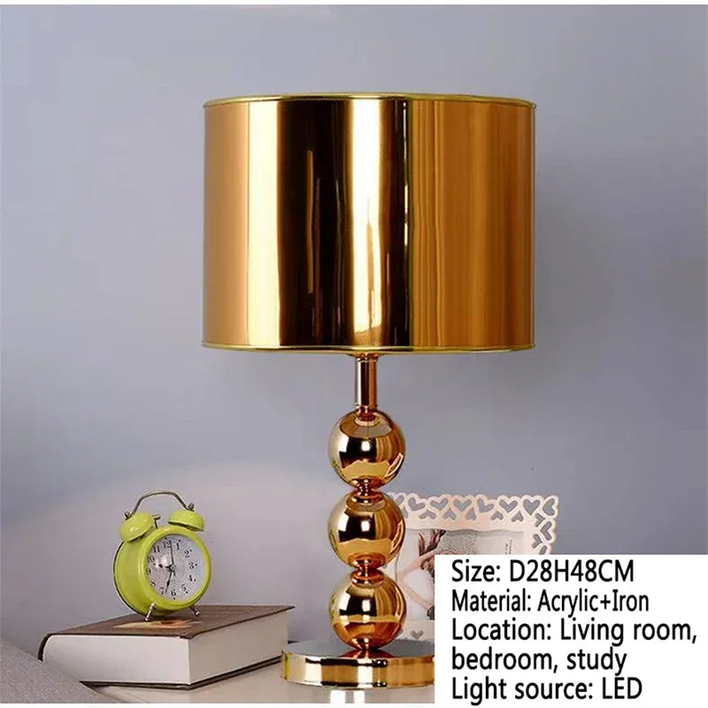 RONIN Nordic Modern Table Lamp Luxurious Living Room Bedroom Study LED Originality Bedside Desk Light
