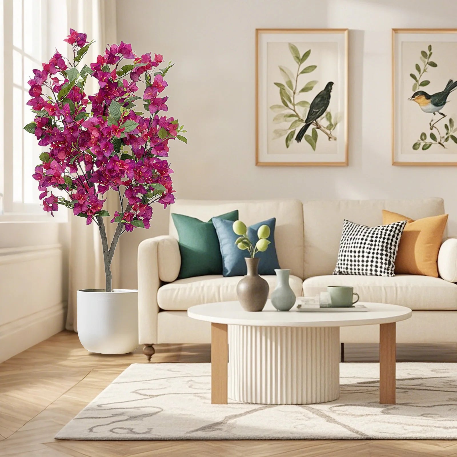 3.94FT Artificial Bougainvillea Tree With Branches Artificial Tree for Photography Studio Home Office Decoration