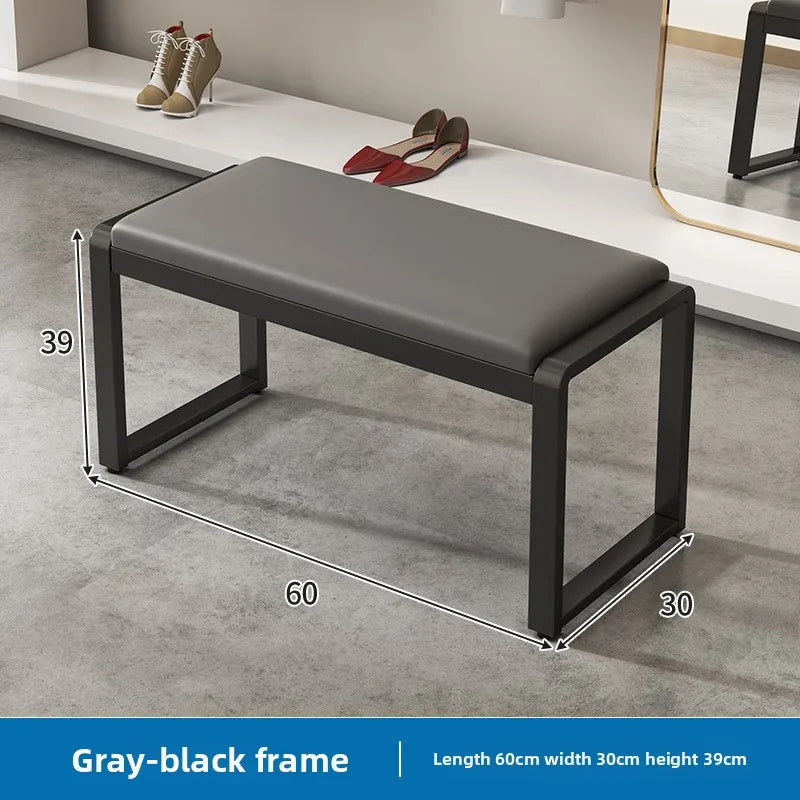 Light Luxury Square Stool Bench – Shoe Changing & Fitting Room Stool