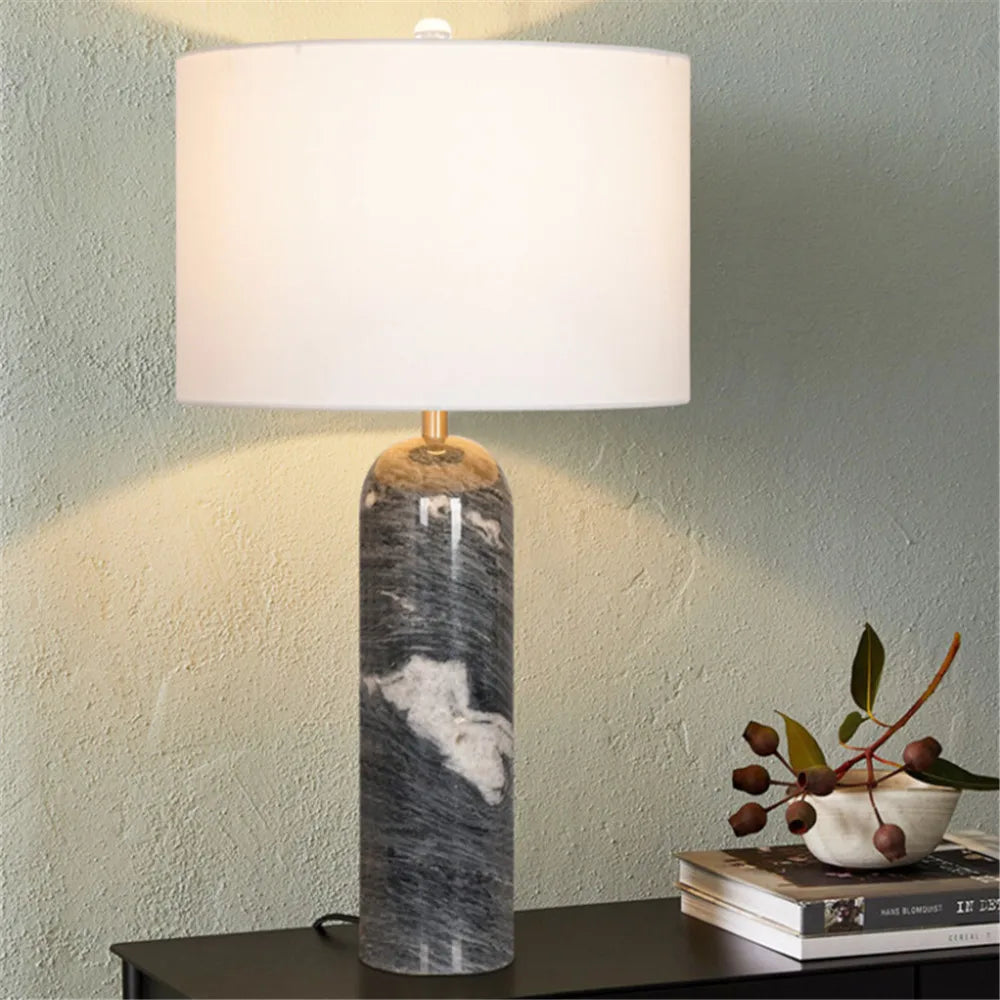 Contemporary Luxury Table Lamp LED American Creativity Living Room Bedroom Study Villa Hotel Bedside Household Desk Light