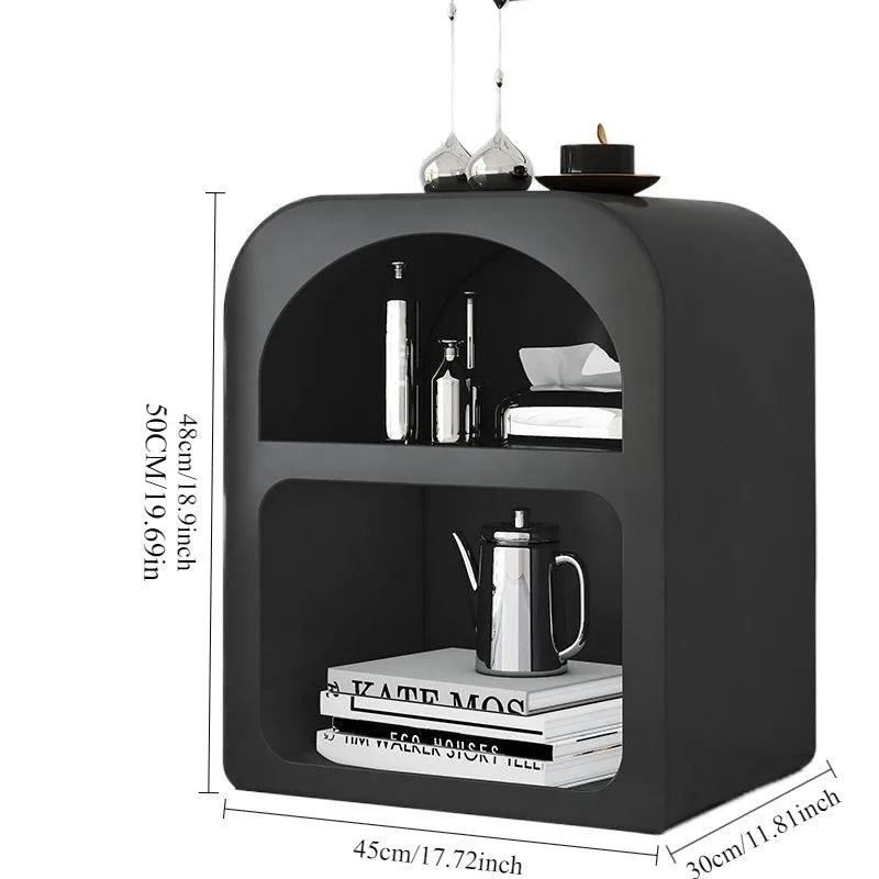 Nordic ins bedside table white decorative small side cabinet modern bedroom cave storage cabinet mini small cabinet