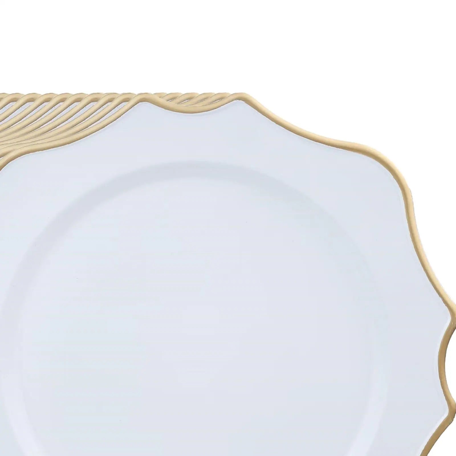 Charger Plates Tableware Set – Decorative Serving Plates (10-Pack)