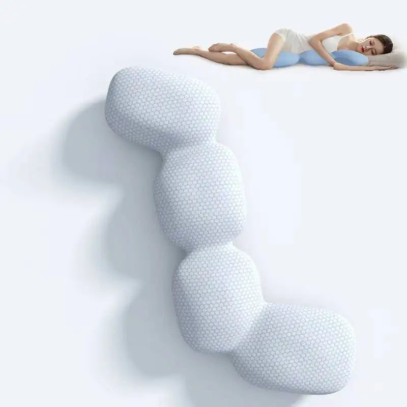 New Long Pillow For Hug Memory Foam Bed Sleeping Body For Pregnant Women Sleeper Ice Silk Comfort Long Pillow Orthopedic Cushion