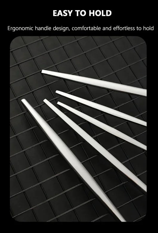 60pcs Stainless Steel - Luxe Golden Cutlery Set, Mirror Polished, Dishwasher Safe, Includes Knives, Forks & Spoons in Gift Box,