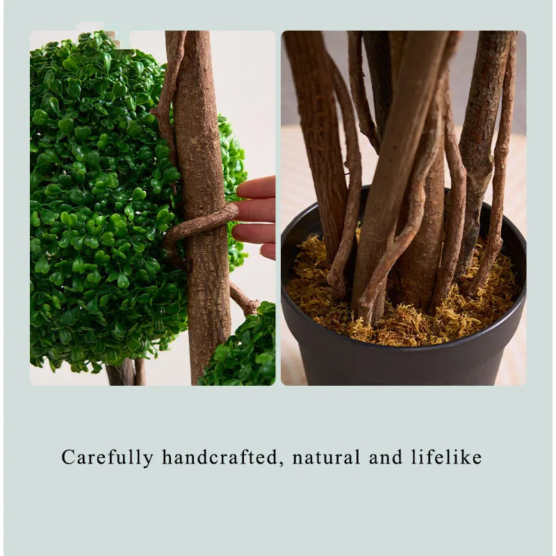 Nordic Milan spherical artificial green plants (floor-standing) | Indoor and outdoor wedding & shopping mall window decoration