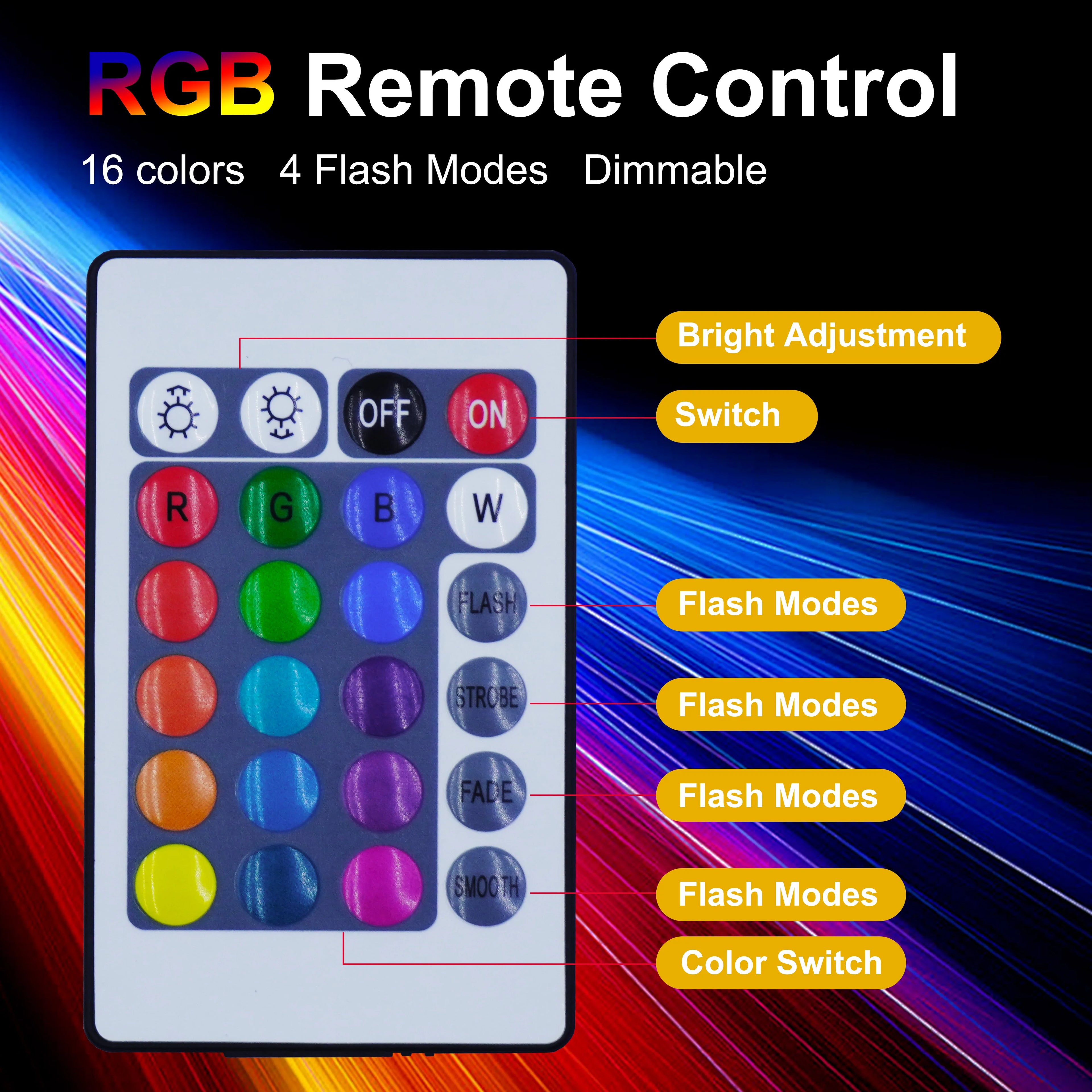 RGB remote control LED wall light 3W modern indoor color light wall light up and down wall light