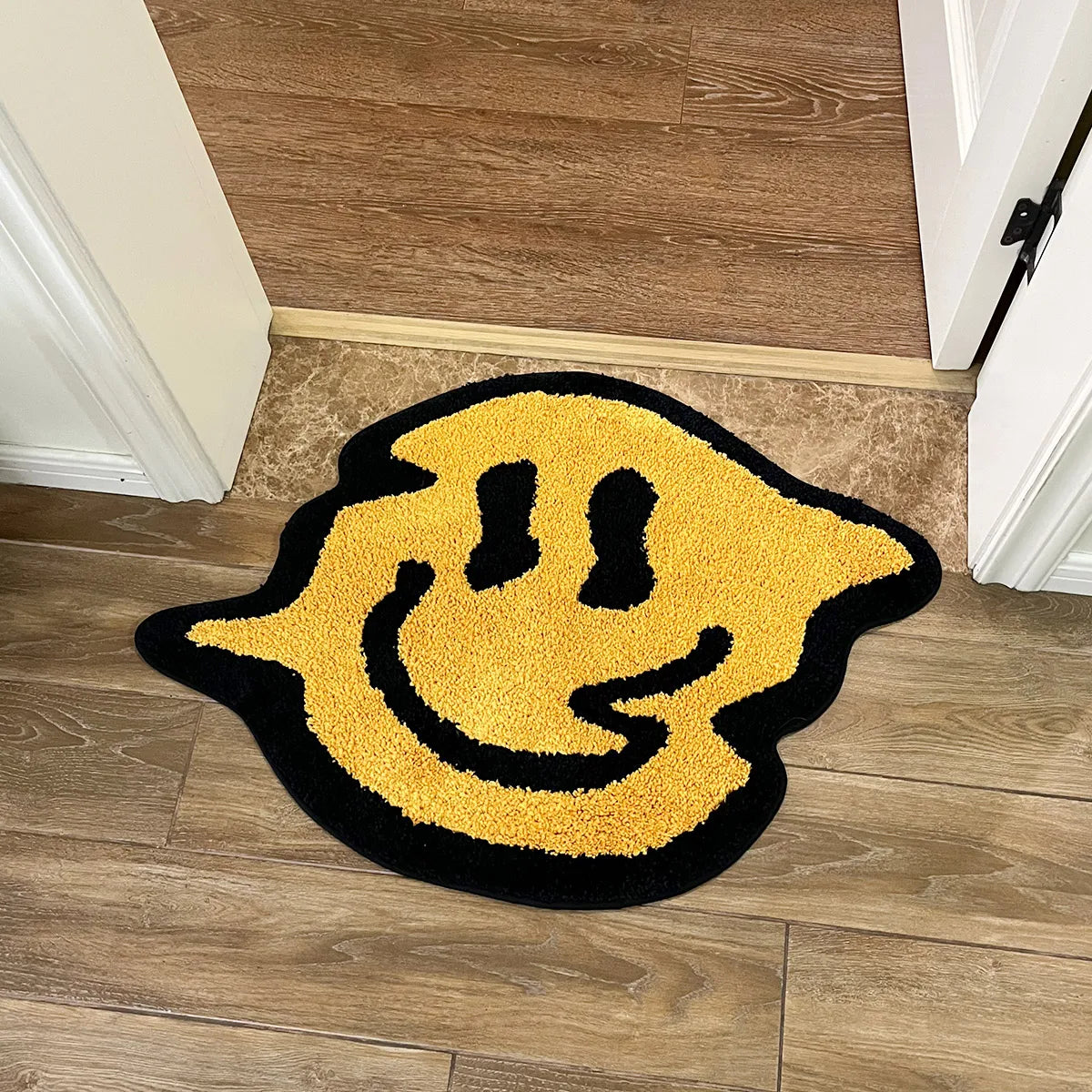 LAKEA Trippy Smiling Tufting Rug 100% Handmade Bedroom Kitchen Toilet Mat Funny Custom Rug Non-Slip Abosrbent Bath Doormat