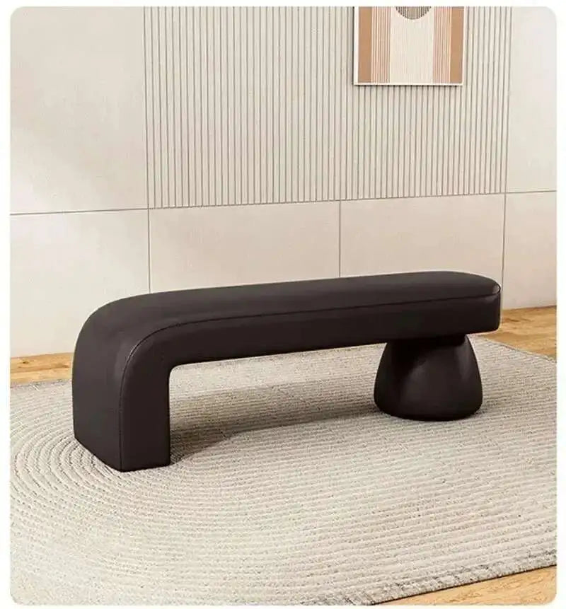 Nordic Shoe Changing Stool – Bedroom End-of-Bed Ottoman Bench