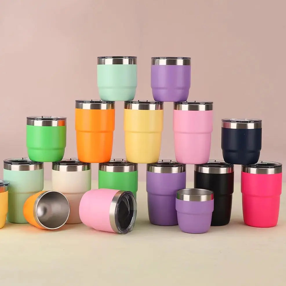 Creative Double-Wall Coffee Cup – 6oz / 8oz Vacuum Flask Tea Cup