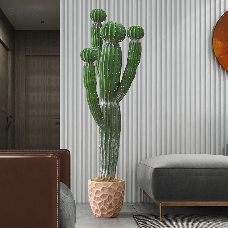 Modern Artificial Cactus Large Garden Yard Artificial Plants Decorations Elegant Plants Beautiful Fake Bonsai Aesthetic Supplies