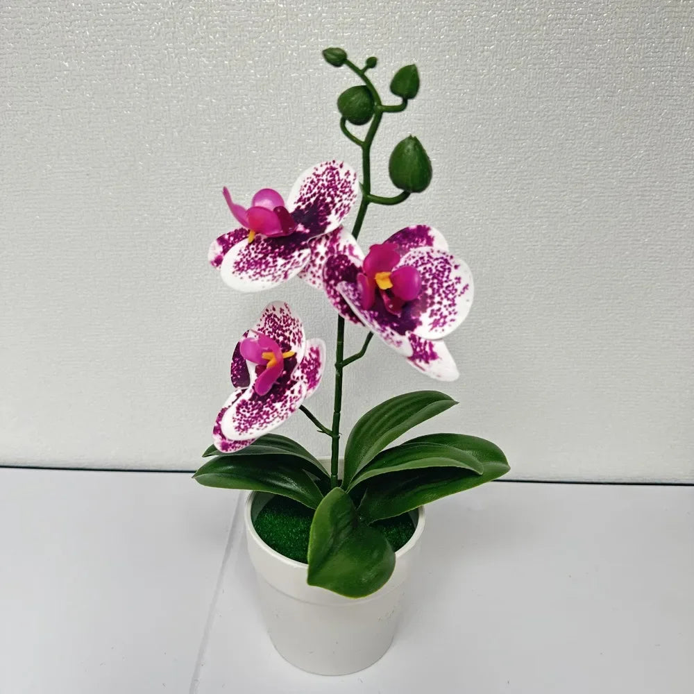 Creative 26cm Simulated  Orchid DIY Gifts Artificial Flower Bonsai Faux Flowers for Home Wedding Decor
