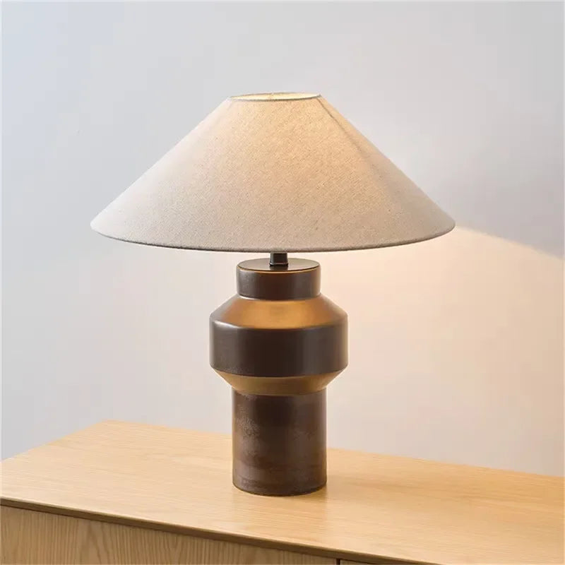 CEDRIC Contemporary Ceramic Table Lamp American Retro Creativity Living Room  Study Villa Hotel Homestay Desk Light