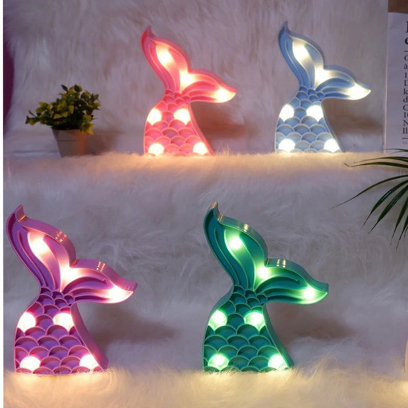 3D Rainbow LED Night Lights Cartoon Star Unicorn Flamingo Cloud LED Table Lamp For Kids Bedroom Decor New Year Gift Lighting