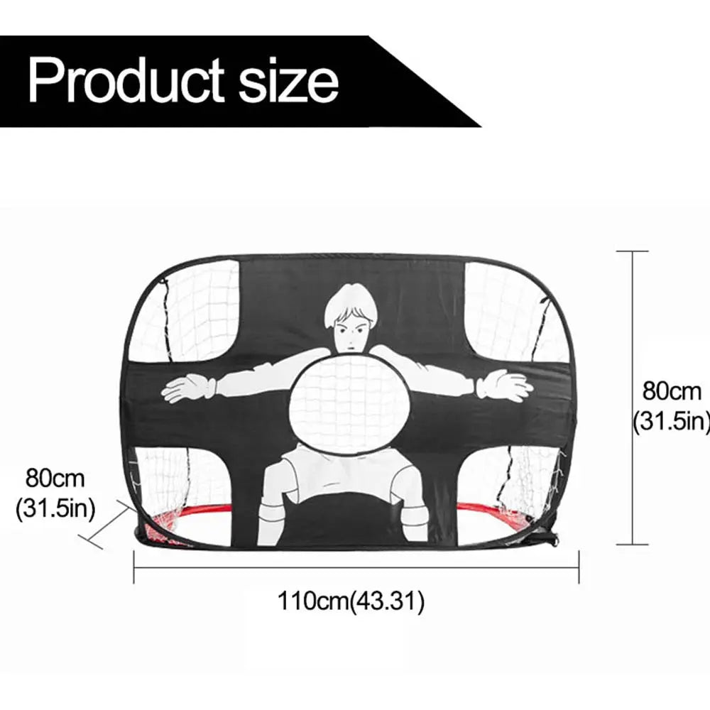 Foldable Football Goal – Nylon Soccer Target Net for Kids & Adults