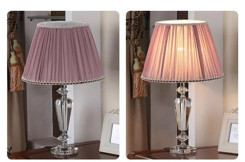 Luxury Crystal Table Lamp  Fashion Modern Living Room Bedroom Study Villa Hotel Home Decoration Lightled lamp led lamp