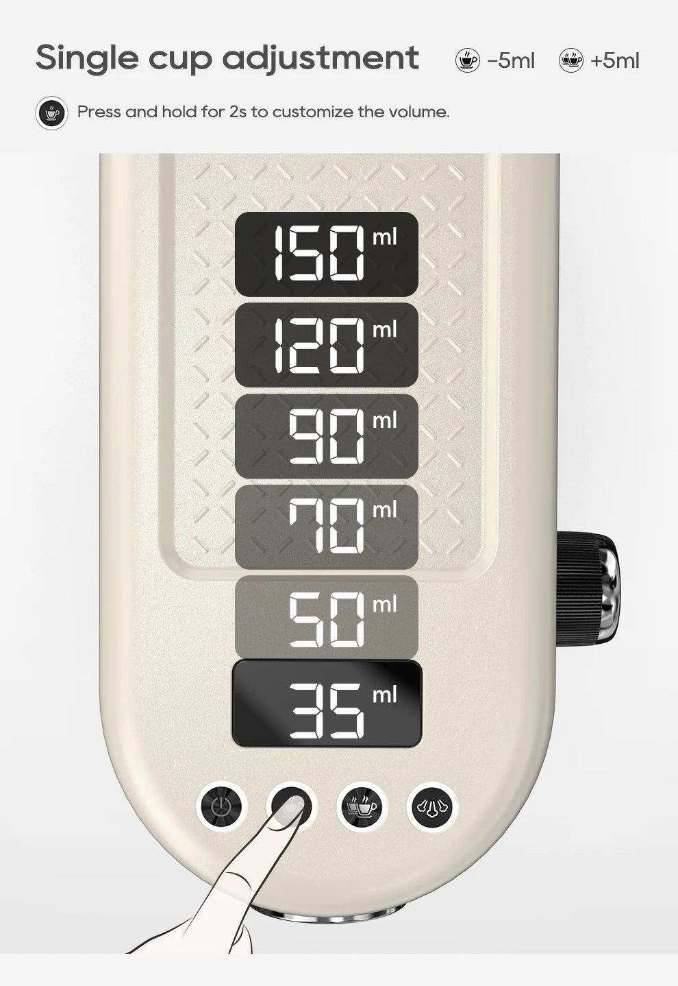 HiBREW 20 Bar Semi-Automatic Espresso Machine – Hot & Cold Cappuccino Maker (H10B)