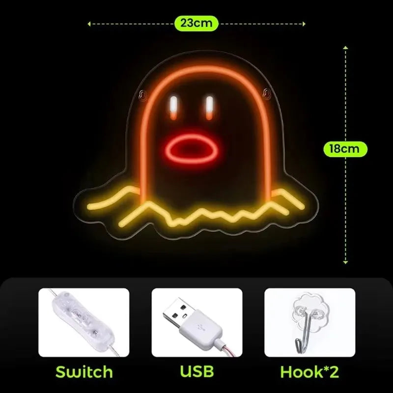 Led Lights for Room Neon Sign Night Lamp Decoration Bedroom USB Light Neon Hanging Atmosphere Night Light for Children