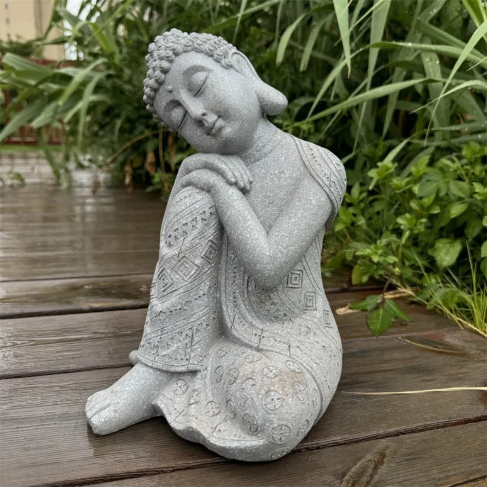 Garden 9.84inch Buddha Statue Resin Large Meditation Buddha Zen Decor Indoor Outdoor