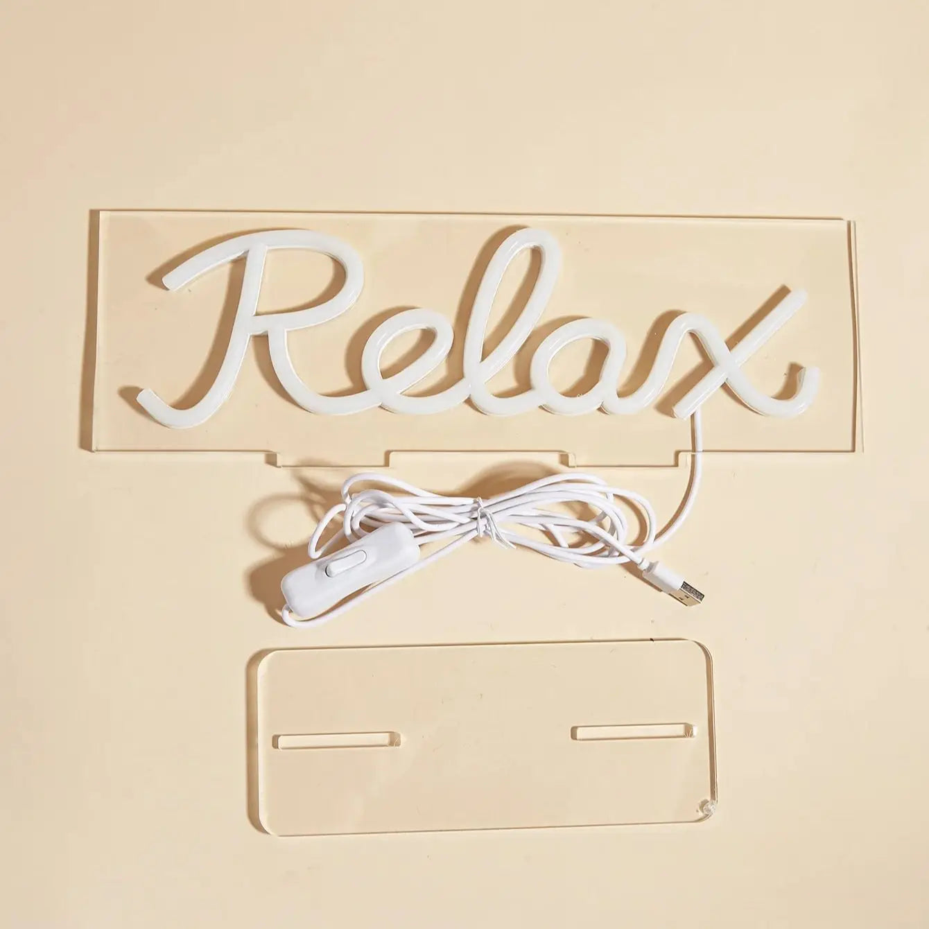 Chi-buy LED Neon Desk Relax  USB Powered Neon Signs Night Light 3D Wall Art Bedroom Living Room Decor Lamp Signs