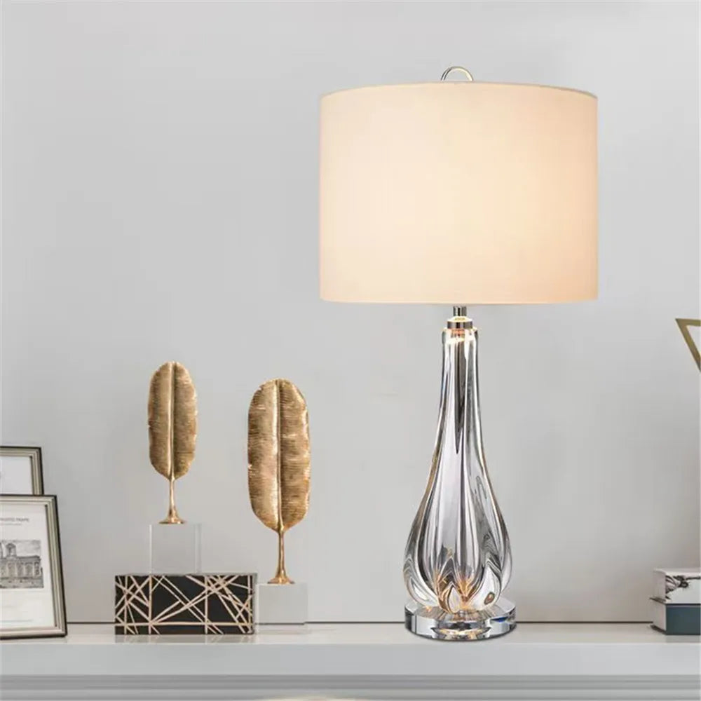 Contemporary Luxury Table Lamp LED American Creativity Living Room Bedroom Study Villa Hotel Bedside Household Desk Light