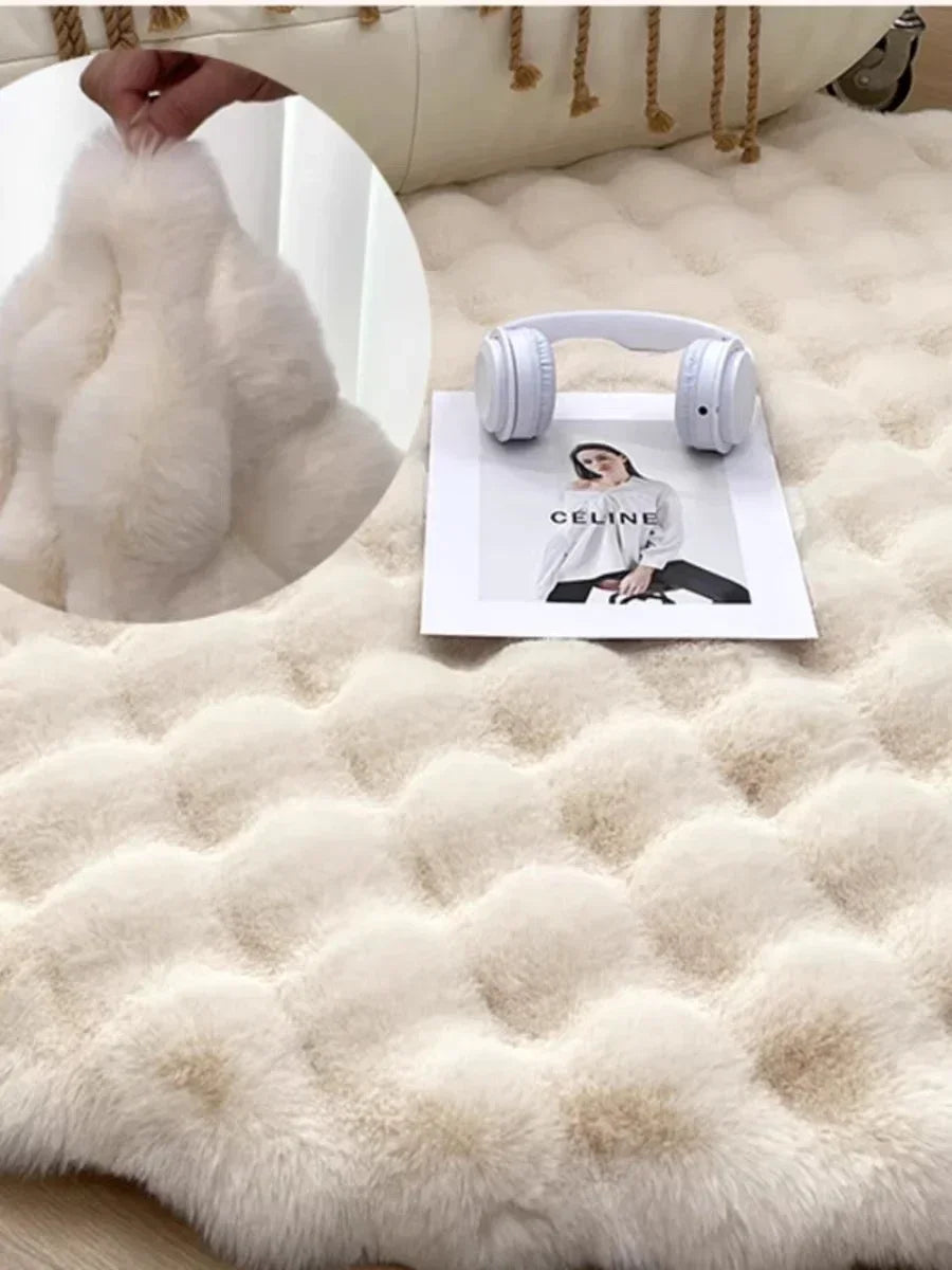 Room Decor Plush Round Carpets for Living Room 2024 Non Slip Shaggy Rug Floor Mat Soft Area Rugs Bedroom Bedside Fluffy Mats