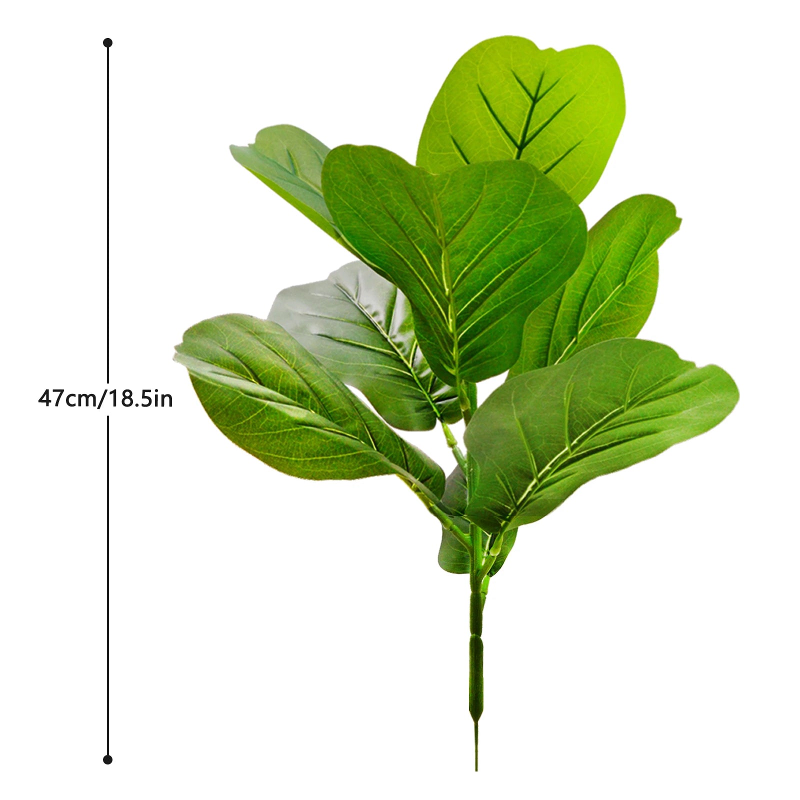 35-63cm/24.8in Artificial violin ficus leaves Nordic style potted plants artificial trees landscaping home decoration