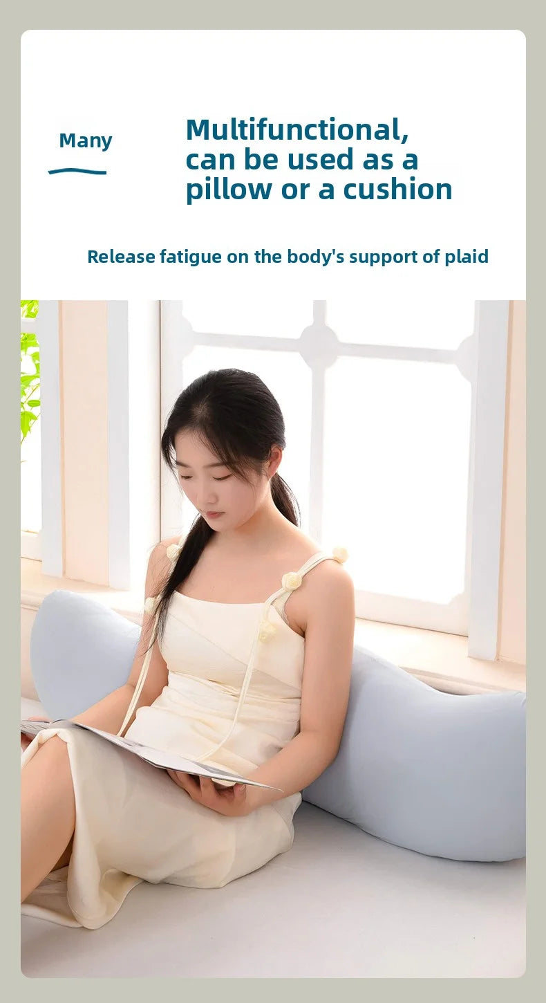 Ergonomic Double Wave Curve Side Sleeper Pillow for Comfortable Sleeping Supportive Pillow