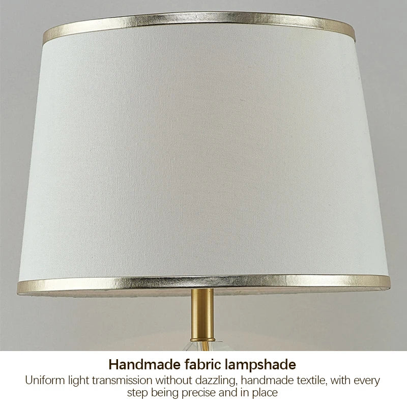 Modern Crystal LED Table Lamp Simple Luxurious Creative for Home Decor Living Room Bedroom Bedside Decorative Table Lighting