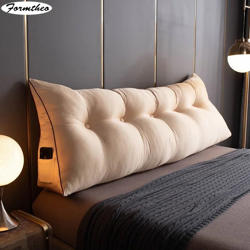 FORMTHEO Large Silk Like Cushion Long Pillow Bed Headboard Tatami Backrest