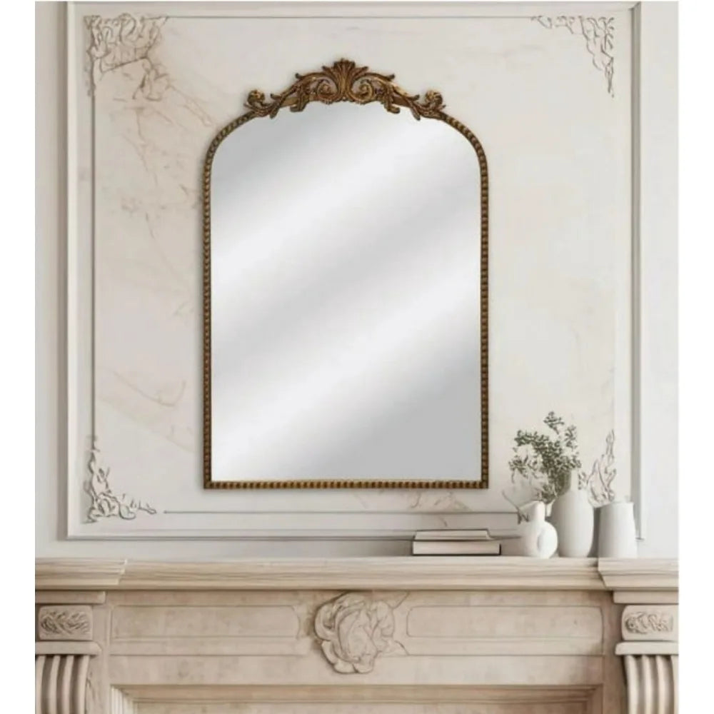 24" x 34" Traditional Arched Decorative Mirror for Home, Living Room, Hallway