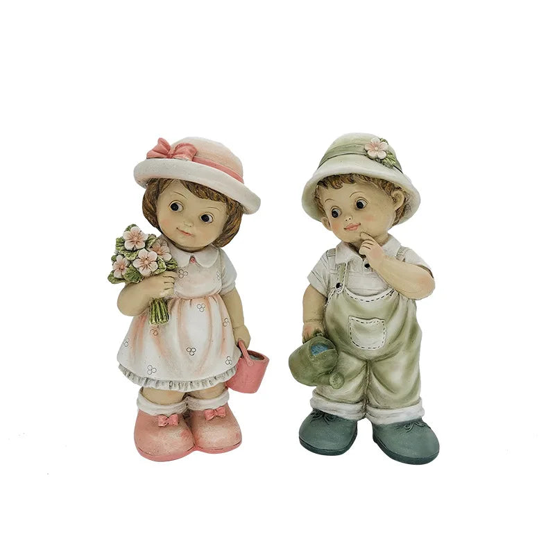 Outdoor Cartoon Garden in the Courtyard, Display Decorations, Landscape Sculpture, Resin Crafts