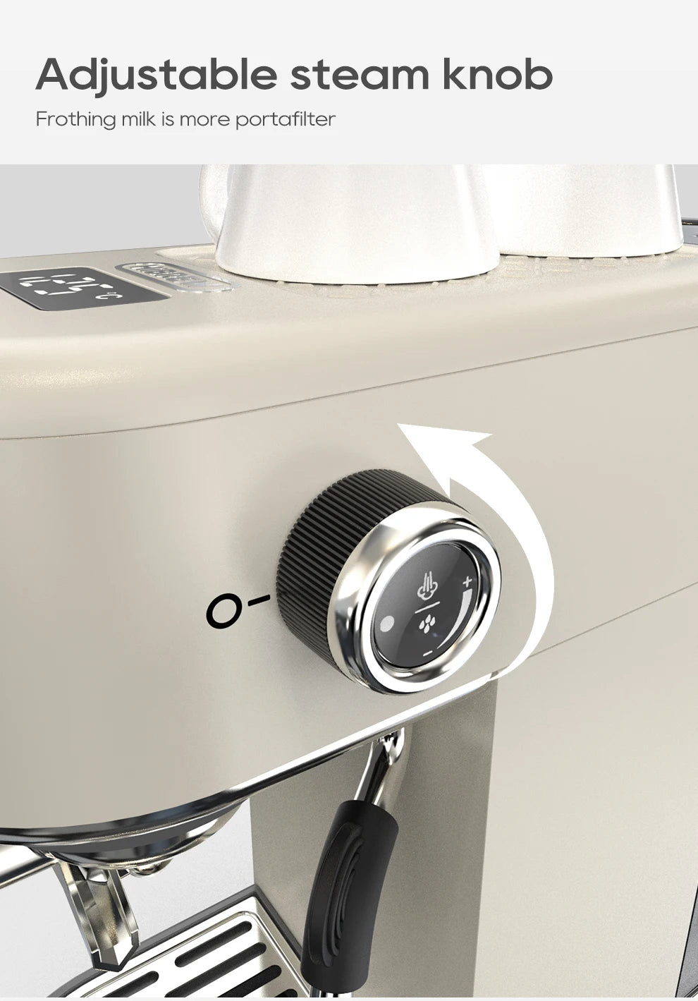 HiBREW 20 Bar Semi-Automatic Espresso Machine – Hot & Cold Cappuccino Maker (H10B)