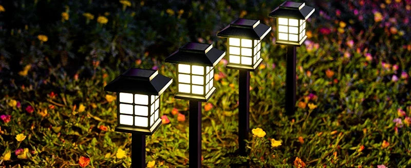 2/4/6/8Pcs Solar LED Pathway Lights Outdoor Waterproof Walkway Garden Decor Street Lamp for Landscape Yard Patio Driveway