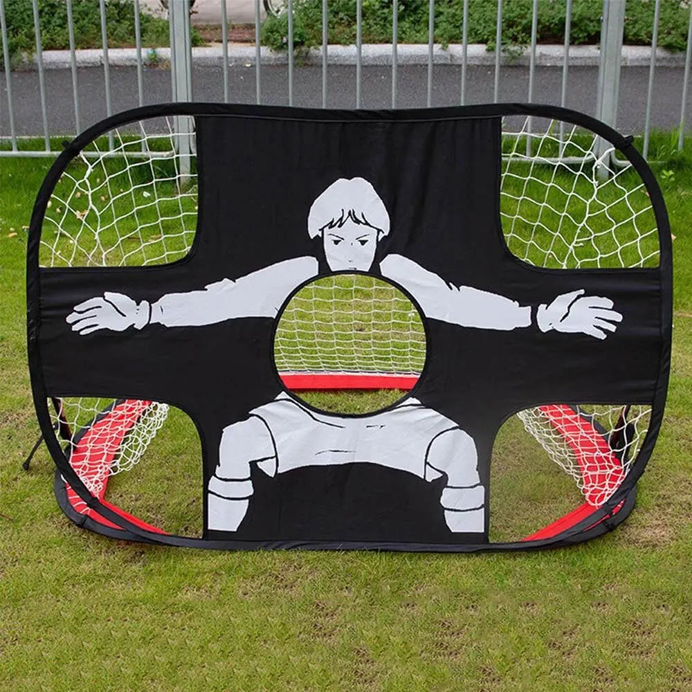 Foldable Football Goal – Nylon Soccer Target Net for Kids & Adults