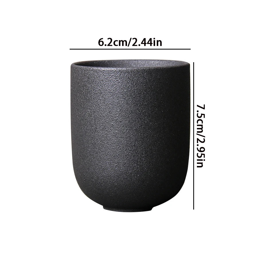 Vintage Japanese Ceramic Tea Cup – 130ml Stoneware Porcelain Drinkware