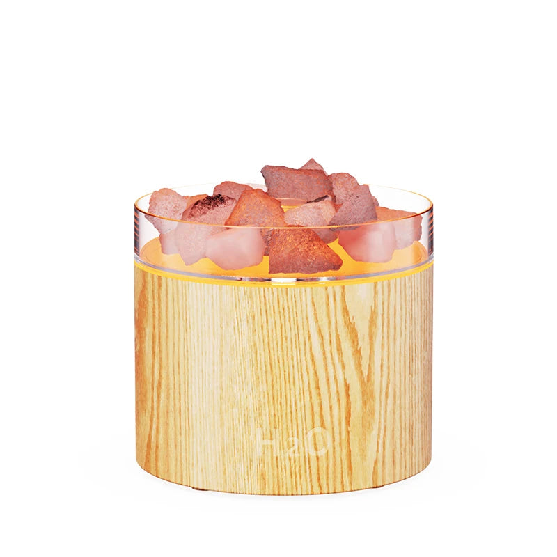 Volcanic rock seven-color gradient atmosphere light USB flashy home bedroom desktop flashy lamp essential oil diffuser small spr