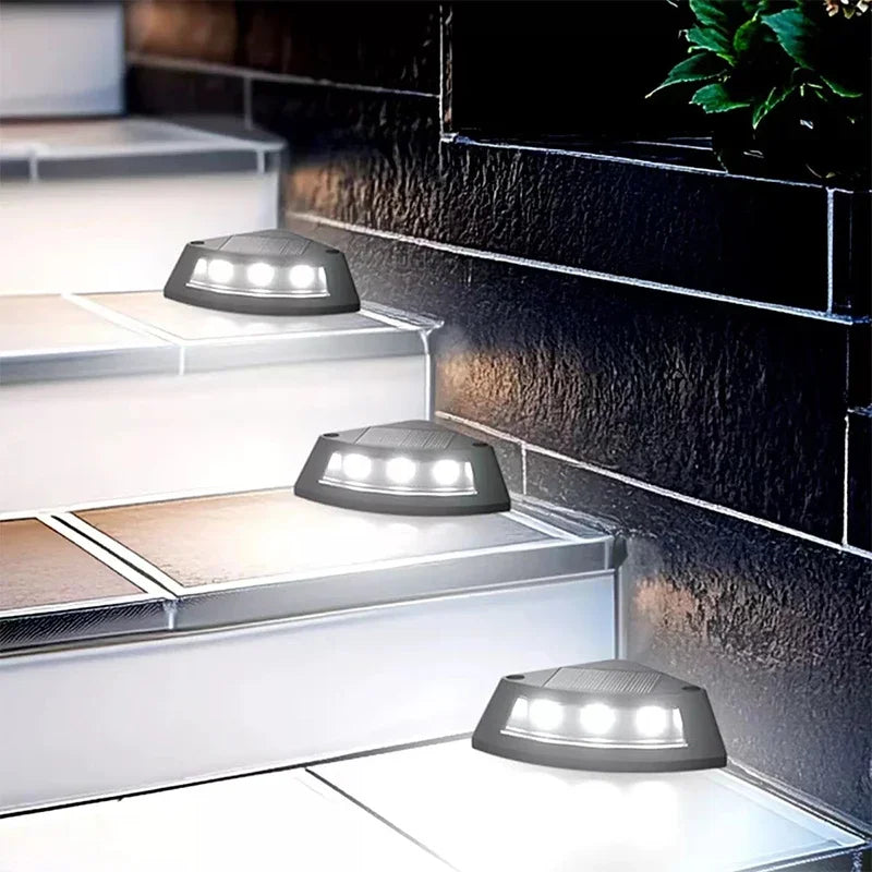 Solar Step Lights for Outside, Stair Light Waterproof IP65, Outdoor for Yard, Porch, Front Door, Patio, Deck