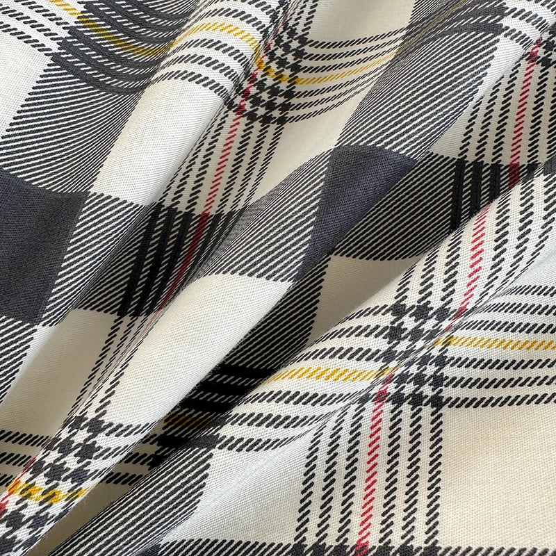 Cotton Plaid Duvet Cover Set – Soft & Breathable Bedding (2 Pillowcases)