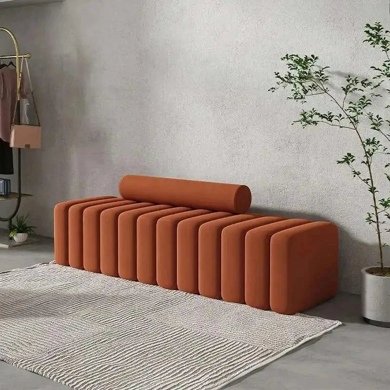 Modern Nordic Shoe Changing Stool – Light Luxury Porch & Living Room Bench