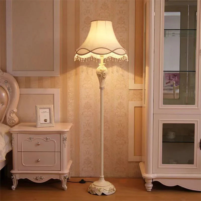 ABEL European Floor lamp Luxurious Living Room Bedroom Study Villa Hotels LED Warm Creativity Floor lamp Next To Sofa