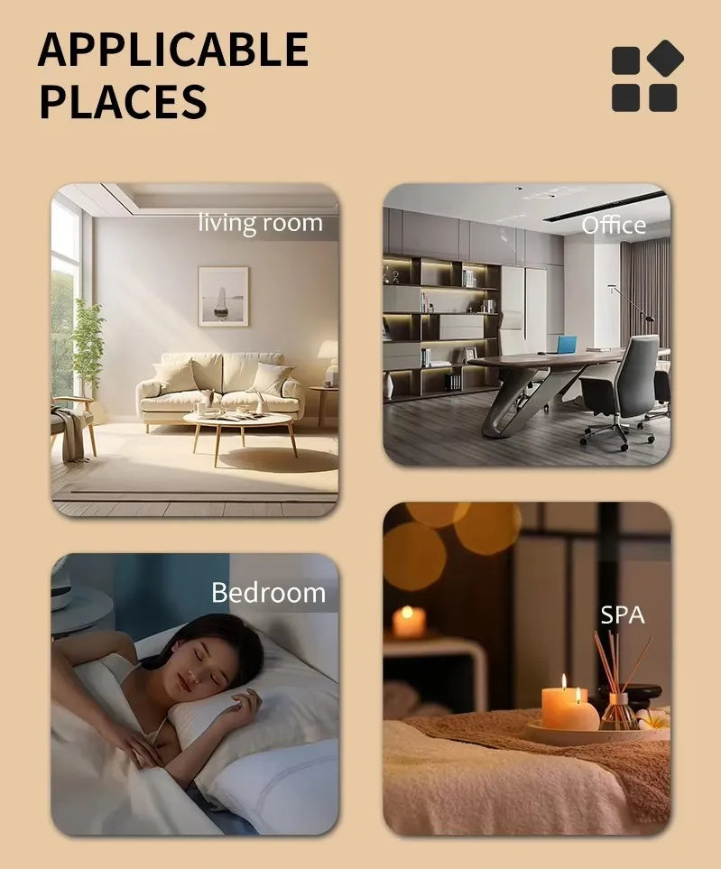 Bluetooth Smart Scent Air Machine Hotel Collection Diffuser for Essential Oil Waterless Diffuser for Home Hotel Room Fragrance