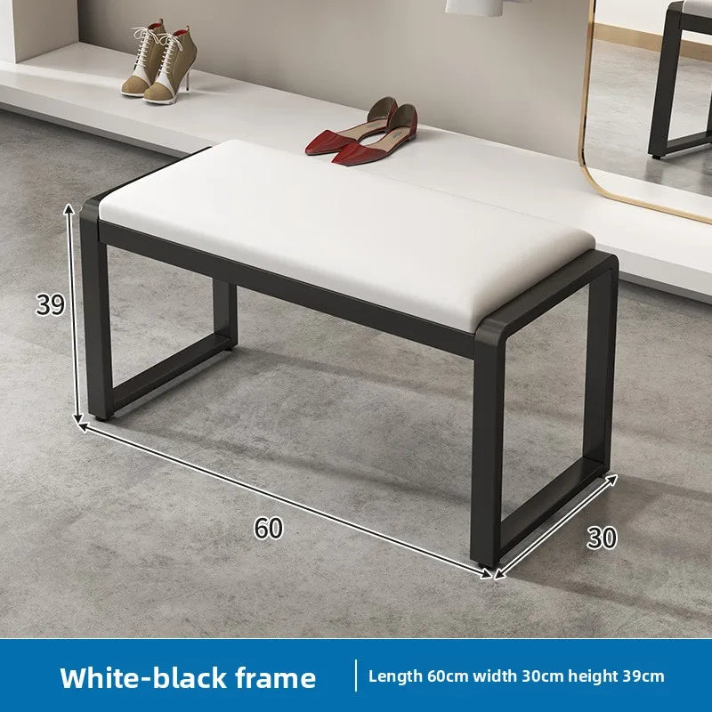 Light Luxury Square Stool Bench – Shoe Changing & Fitting Room Stool