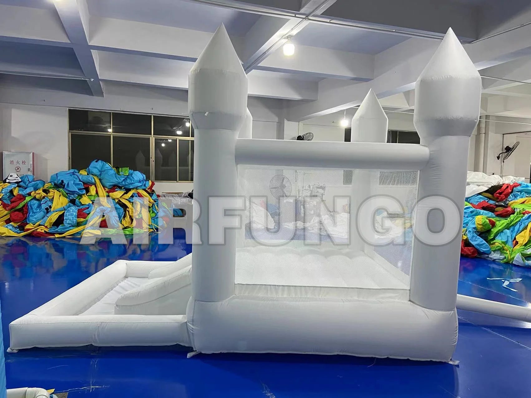 Kids Soft Play Bounce House with Slide & Ball Pit – 9×9×7 ft Inflatable Bouncy Castle