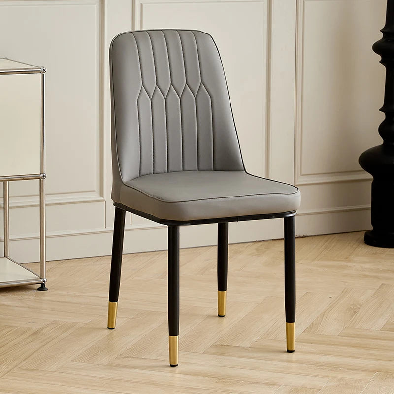 Luxury Accent Leisure Chair – Wrought Iron Upholstered Tea Chair