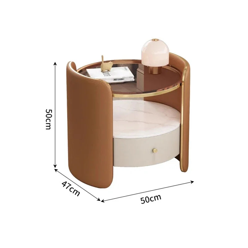 Reative Beauty Night Table Exquisite Trendy Elegant Storage Nightstand With Drawers Comodini Camera Letto Bedroom Furniture