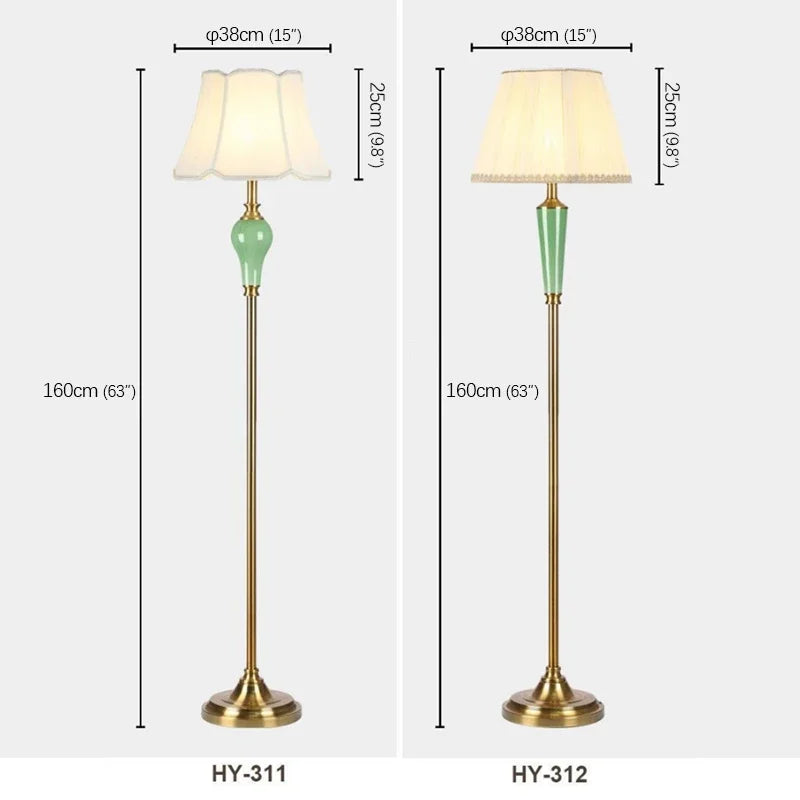 GISELLE Modern Ceramics Floor Lamps Standing LED Creative American Luxury Fashion Table Light For Home Living Room Bedroom