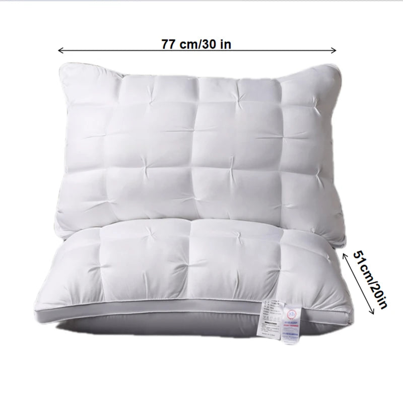 2-Pack Premium 5-Star Hotel Pillows for All Sleeping Positions,Year-Round Comfort,Ultra-Soft Machine-Washable Pillows