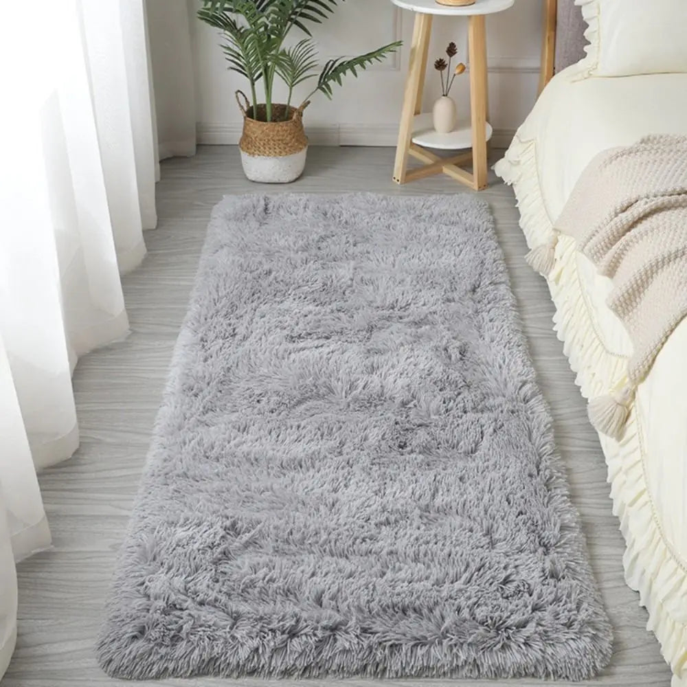 Bedside Rugs For Children's Room Cute Girls Floor Soft Mat Living Room Decoration White Fluffy Large Kids Pink Bedroom Carpet